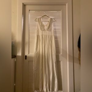 Free People white flowy jumpsuit